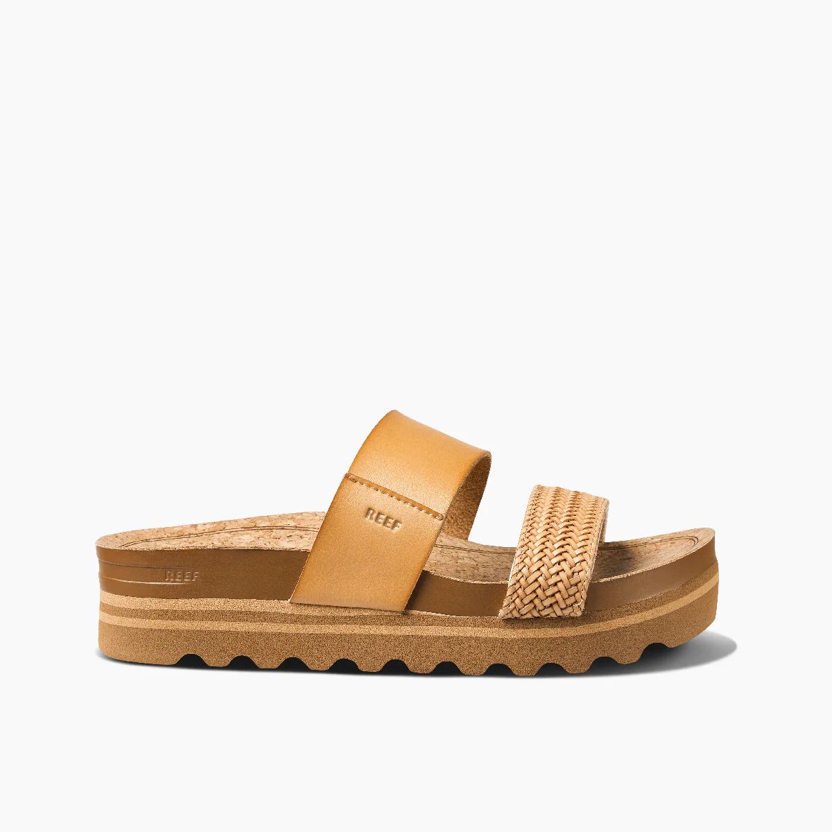 Women's Cushion Vista Hi Slides in Espresso Duo | REEF® | Reef