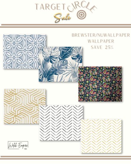2️⃣5️⃣% OFF❗️Unlock the transformative power of wallpaper! Explore six captivating options now on sale for the Target Circle event. From modern geometrics to nature-inspired ! 🌺🖼️ #TargetCircleSale #WallpaperTransformation

#LTKstyletip #LTKsalealert #LTKhome