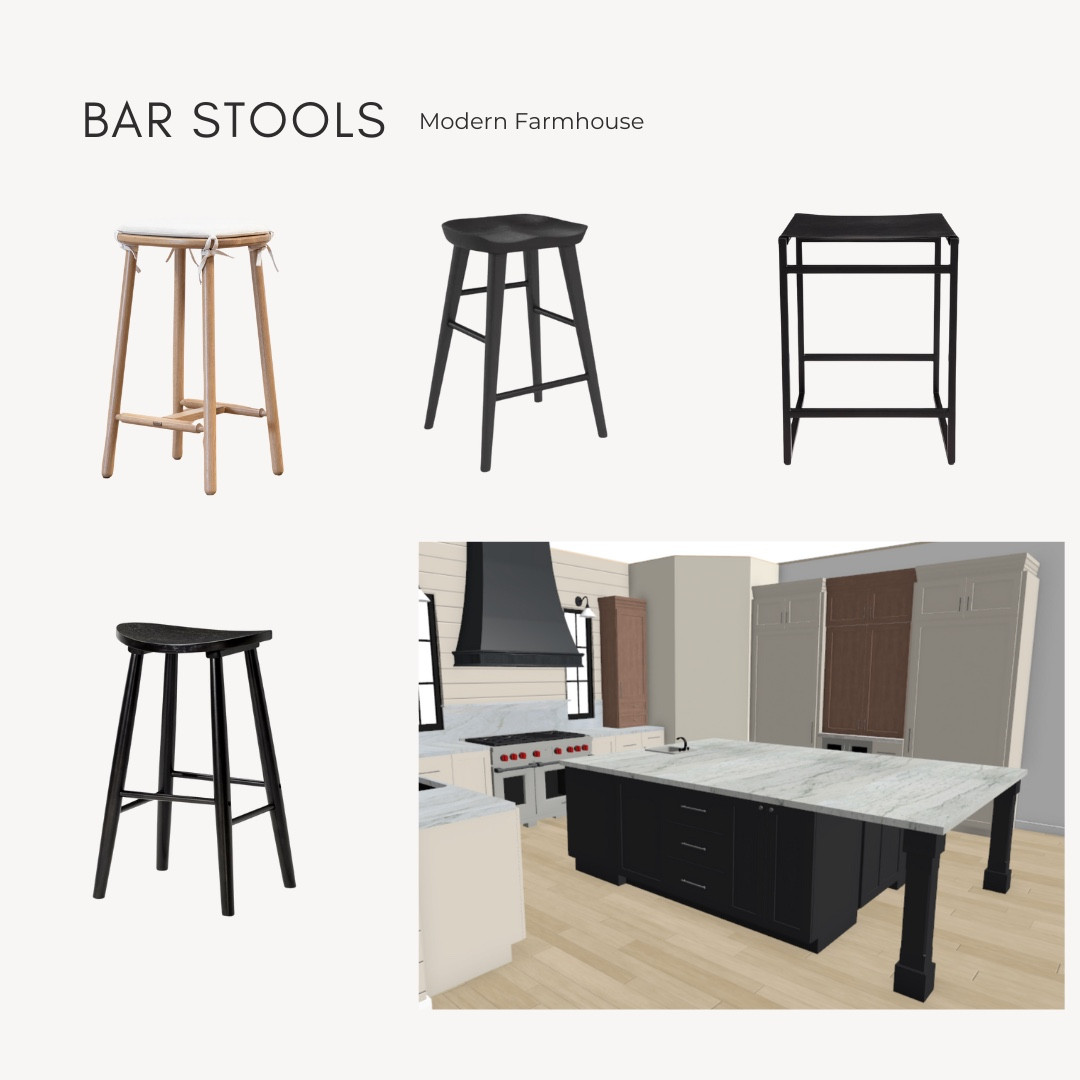 Modern Farmhouse Barstool without backs! 

#LTKFamily #LTKHome