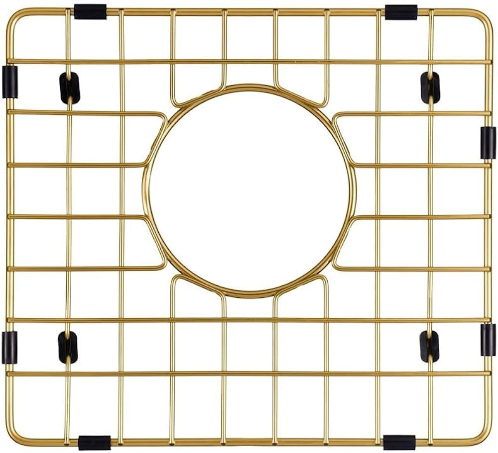 Starstar Sinks Protector Matte Gold 304 Stainless Steel Kitchen Sink Bottom Grid, Rack (13 L x 12... | Amazon (US)