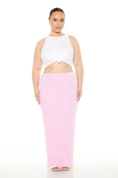 Plus Size Column Maxi Skirt | Forever 21
