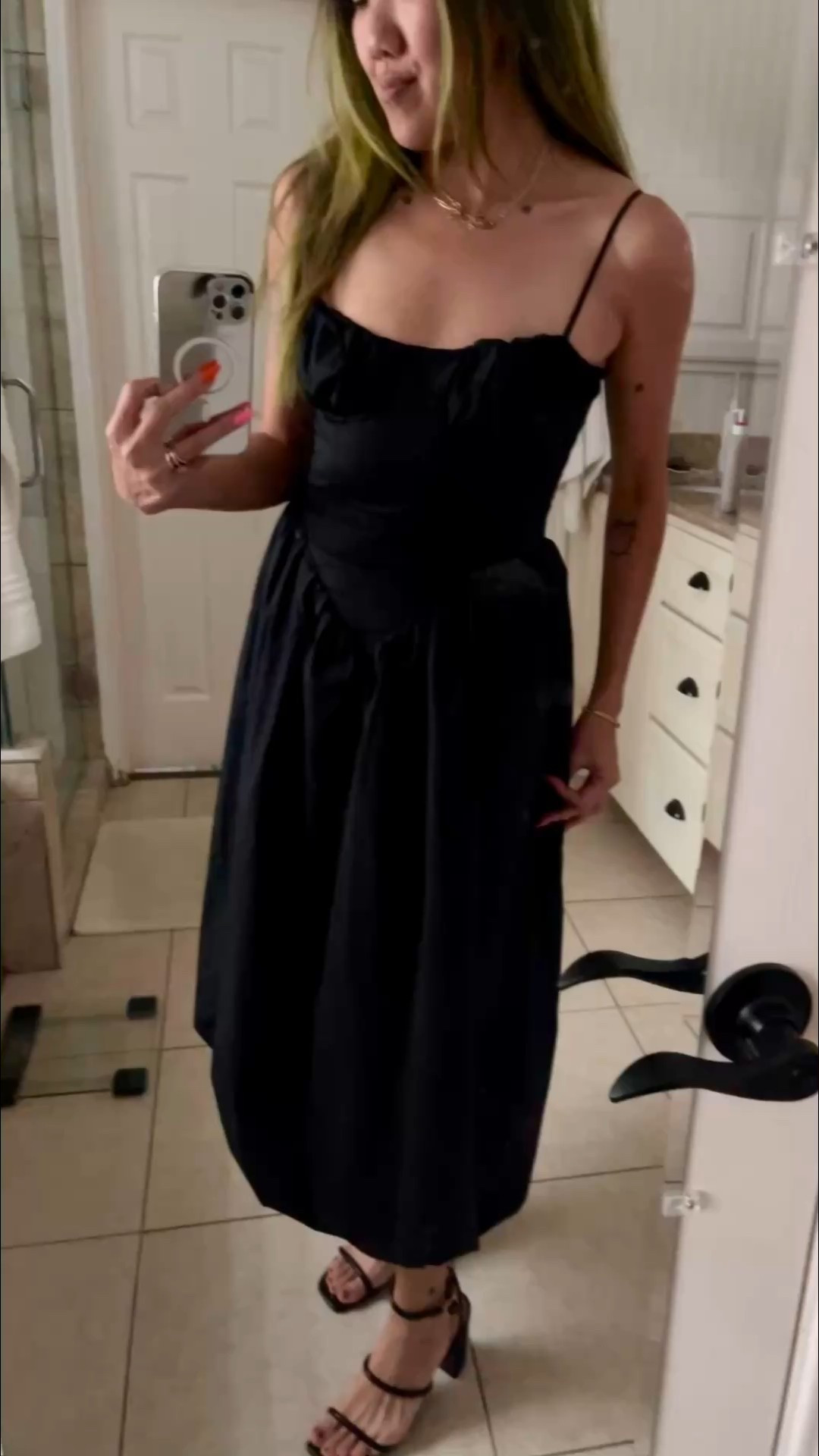 Black strappy corset dress with bubble hem brings all the drama and comfort of breathable material. 

Black dresses for summer 🖤 summertime black 

#LTKStyleTip