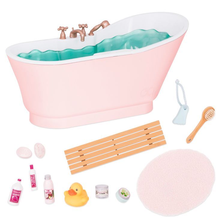 Our Generation Bath &#38; Bubbles Bathtub Accessory Set for 18&#34; Dolls | Target