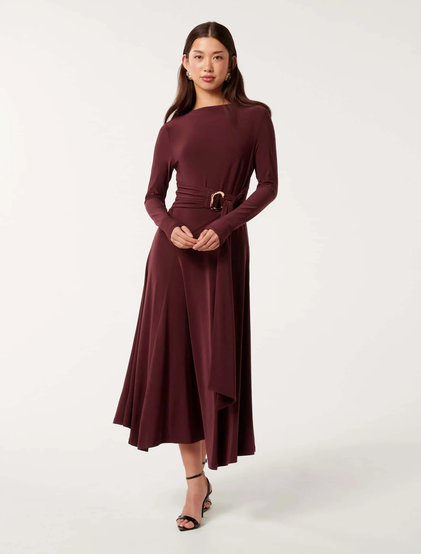 Roxanna Hanky Hem Belted Dress | Ever New (CA)