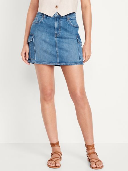 Mid-Rise OG Jean Mini Skirt | Old Navy (US)