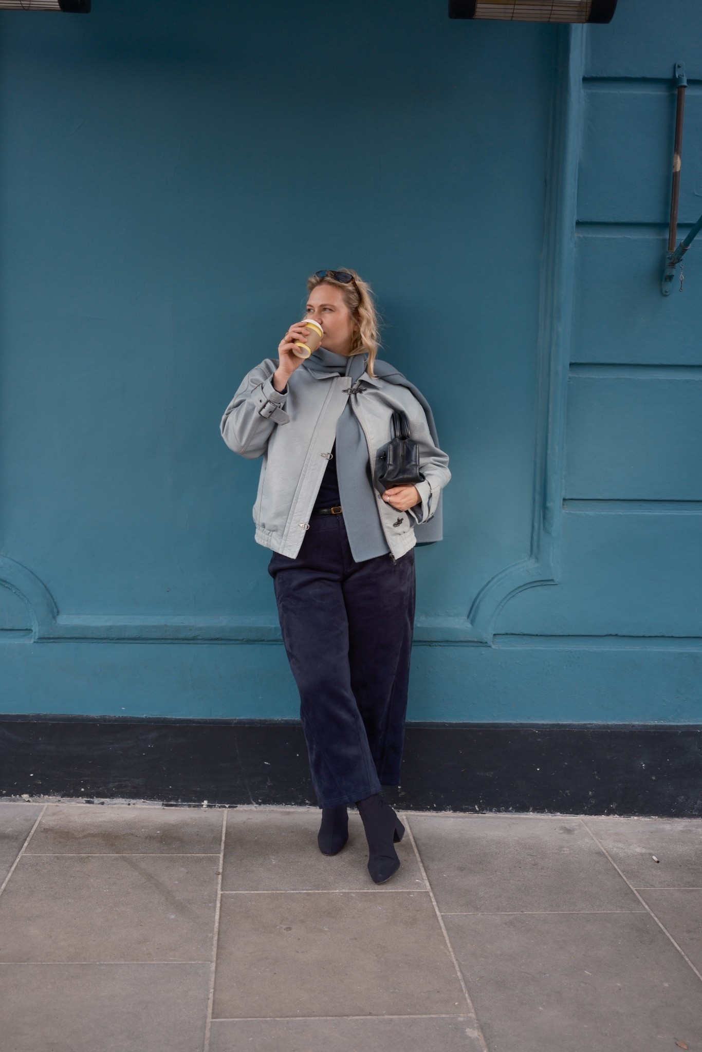 Bomber jacket layered with wool jumpers to keep me warm - but also make a statement! 

#LTKmidsize #LTKwinter #LTKeurope