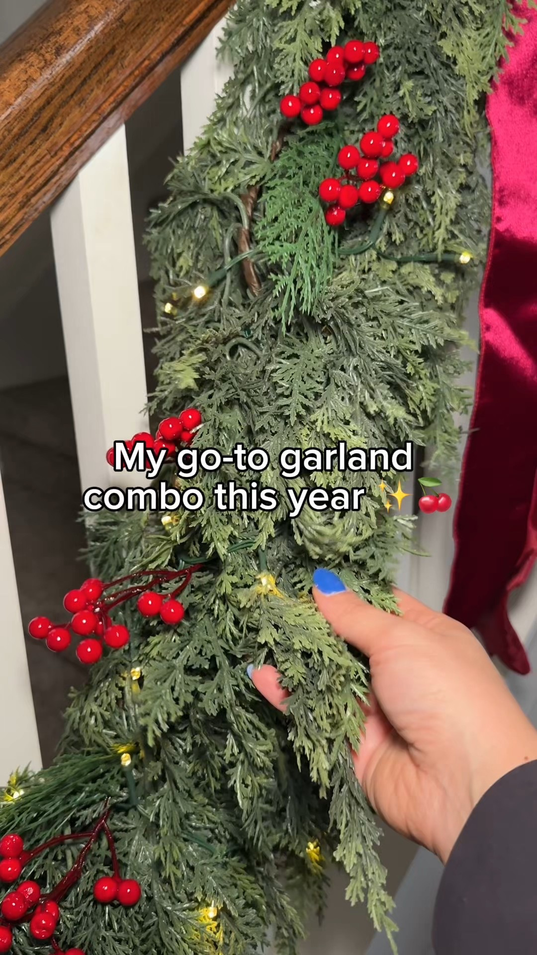 My garland from Amazon! So fluffy and real looking! 

#LTKCyberWeek #LTKHoliday #LTKGiftGuide