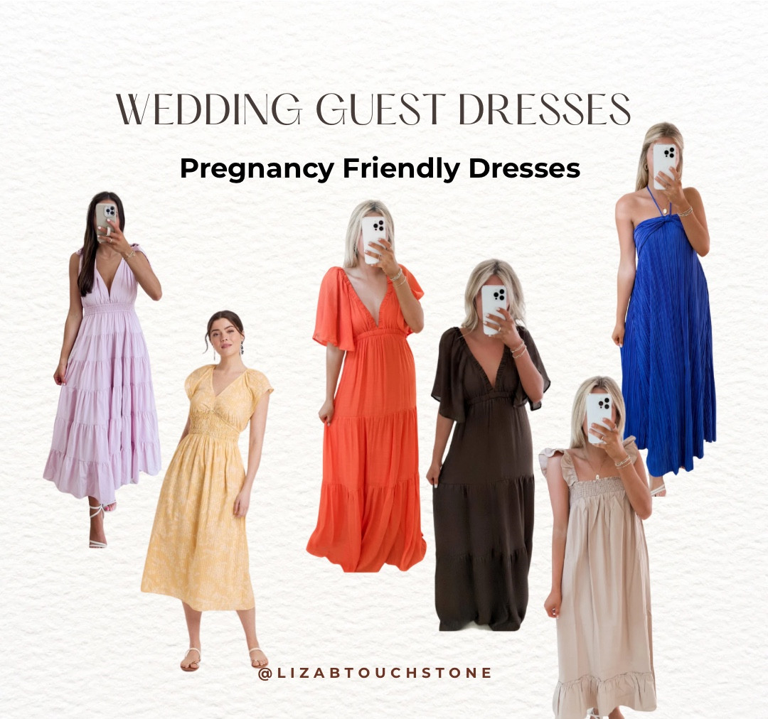 After attending 3 weddings pregnant I have found some good non-maternity dress options that work with a bump! Most are from the cutest boutique! 

I wore a size: medium 

#LTKBump #LTKWedding #LTKParties