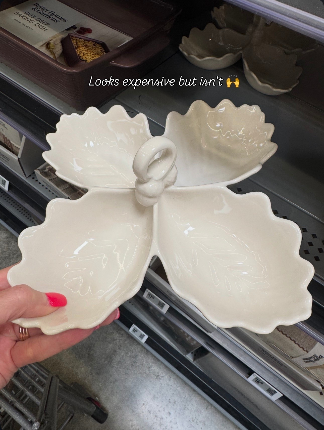 Walmart✨ Better Homes & Gardens Figural 4-Leaf 4 oz Cream Stoneware Sectional Serving Bowl

#LTKSeasonal #LTKHome #LTKdayinmylife
