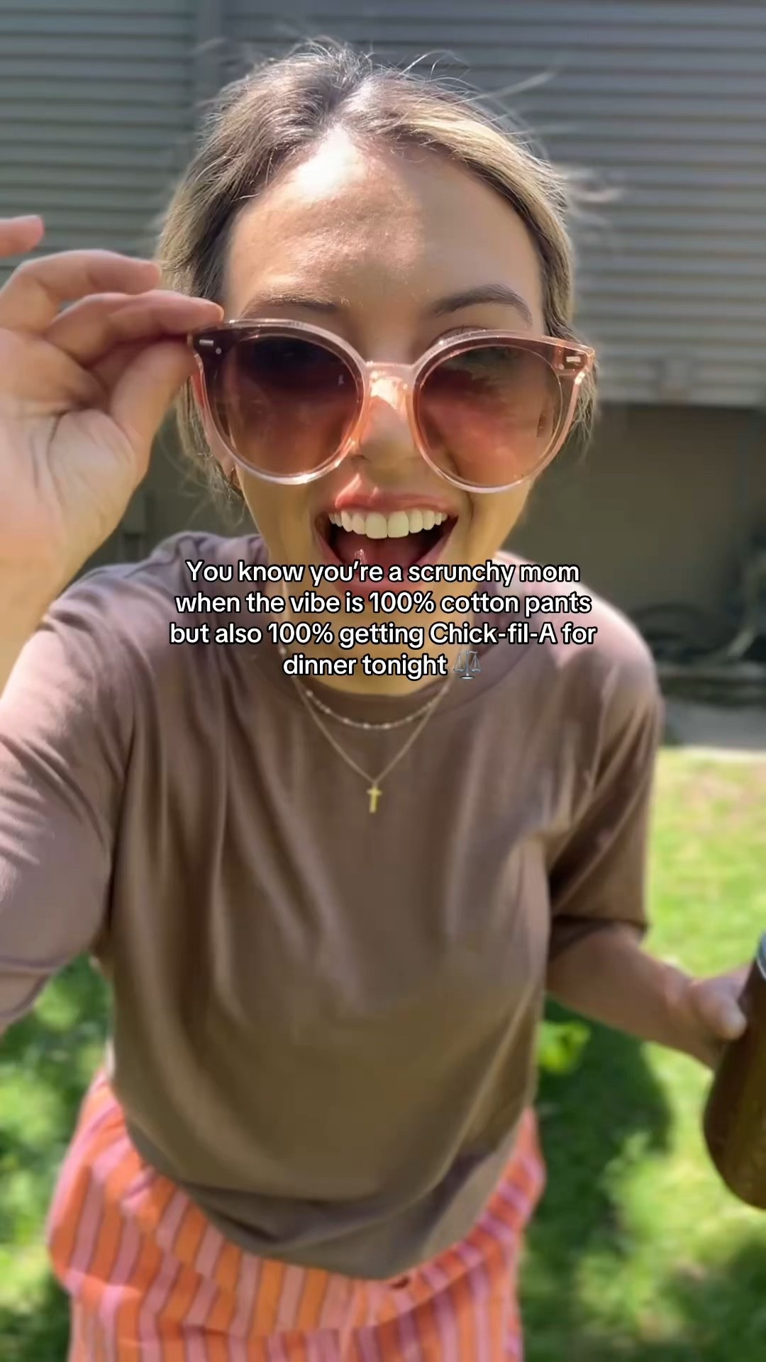 100% cotton pants from Amazon, oversized tee in light brown, crunchy mom vibes 

#LTKStyleTip #LTKFamily #LTKBump