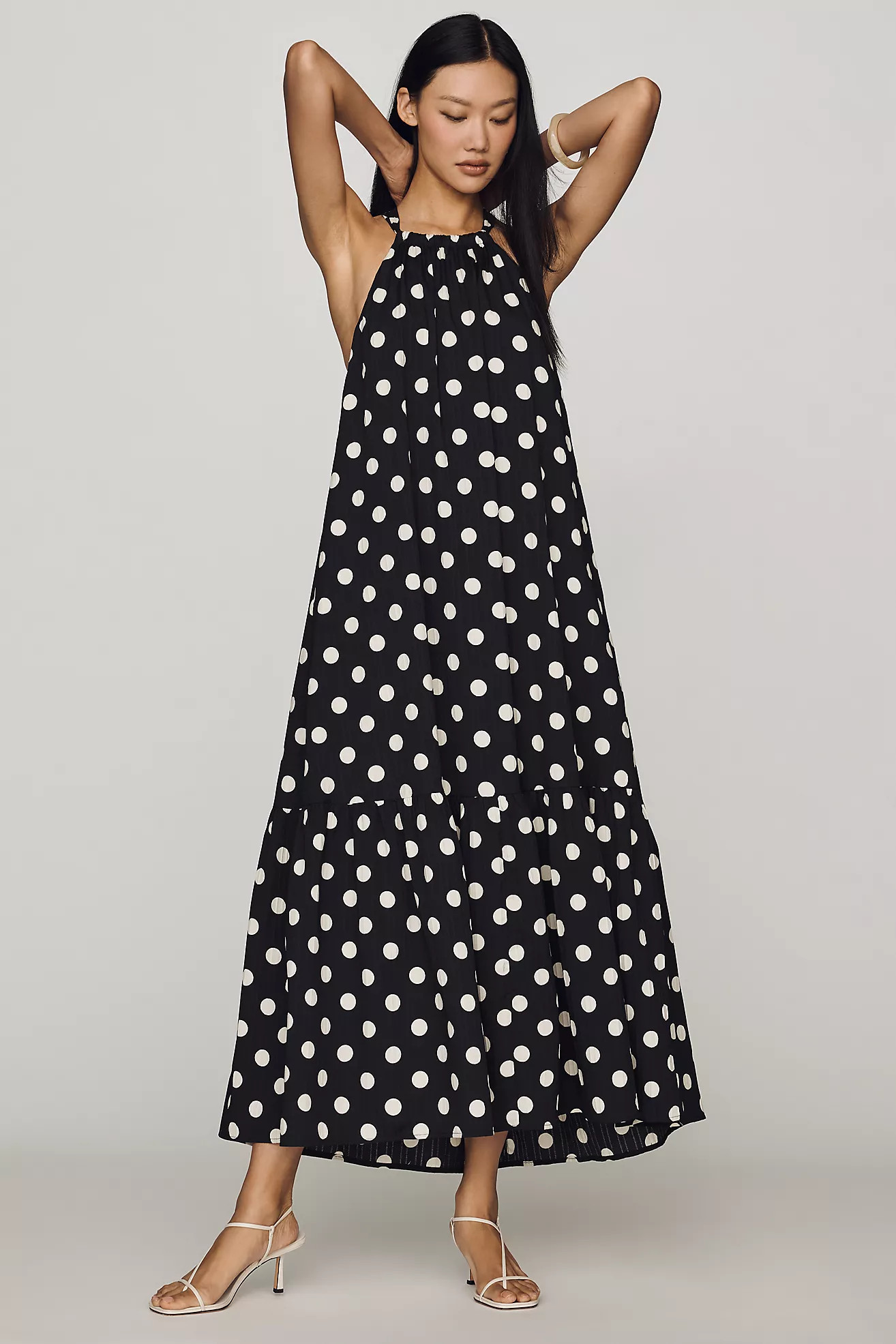 English Factory Polka Dot Halter Dress | Anthropologie (US)