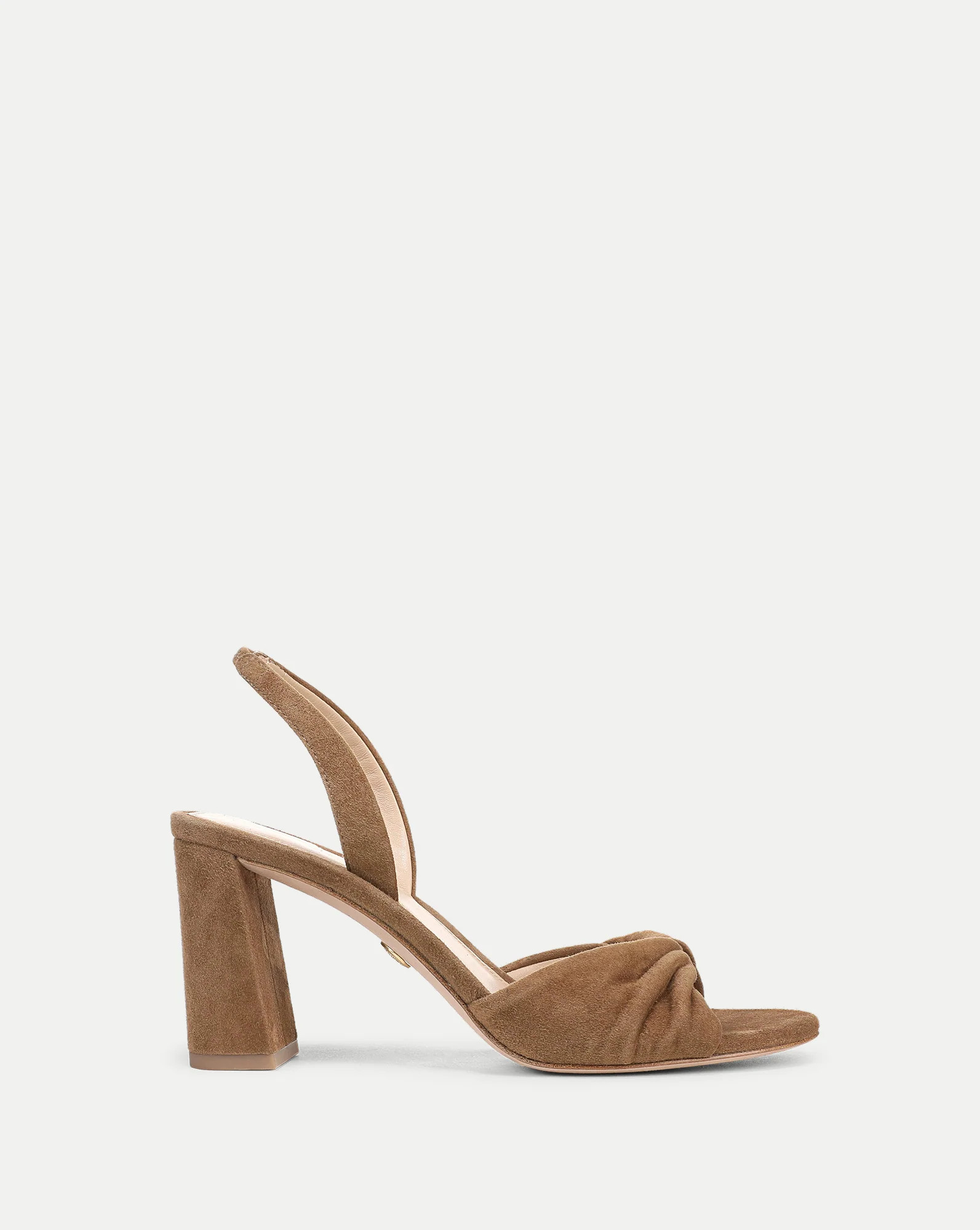 Tullia Suede Slingback Sandal in Chestnut | Veronica Beard | Veronica Beard