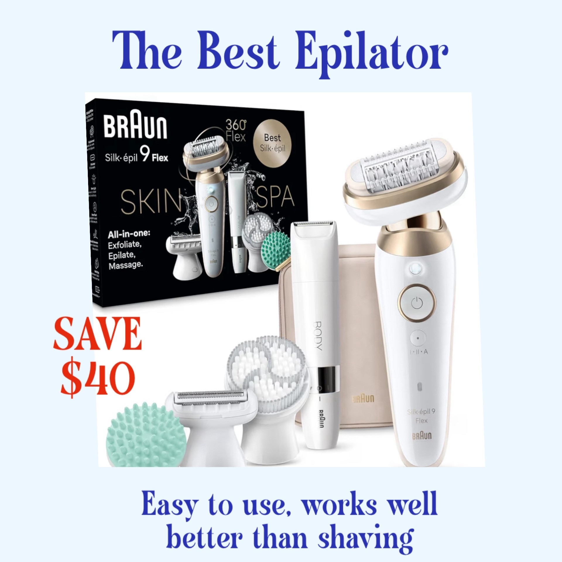 The best epilator out there I have been using for years... this new version is even better!

#LTKBeauty #LTKCyberWeek #LTKselfcare