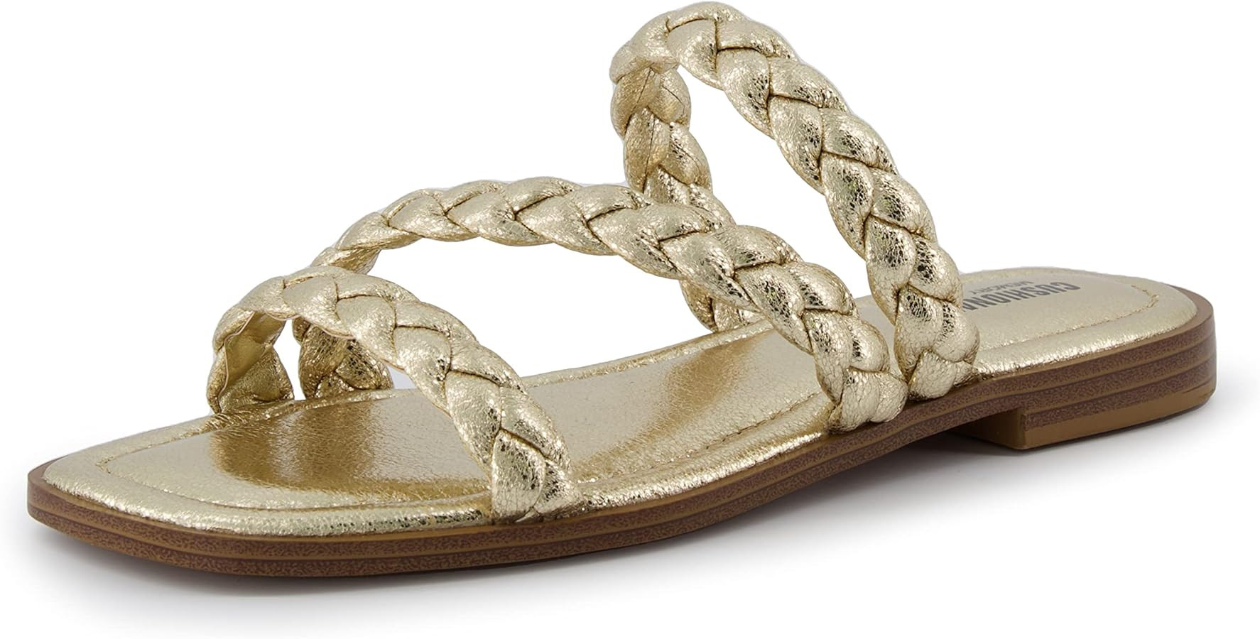 CUSHIONAIRE Women's Venice braided slide sandal +Memory Foam, Wide Widths Available | Amazon (US)
