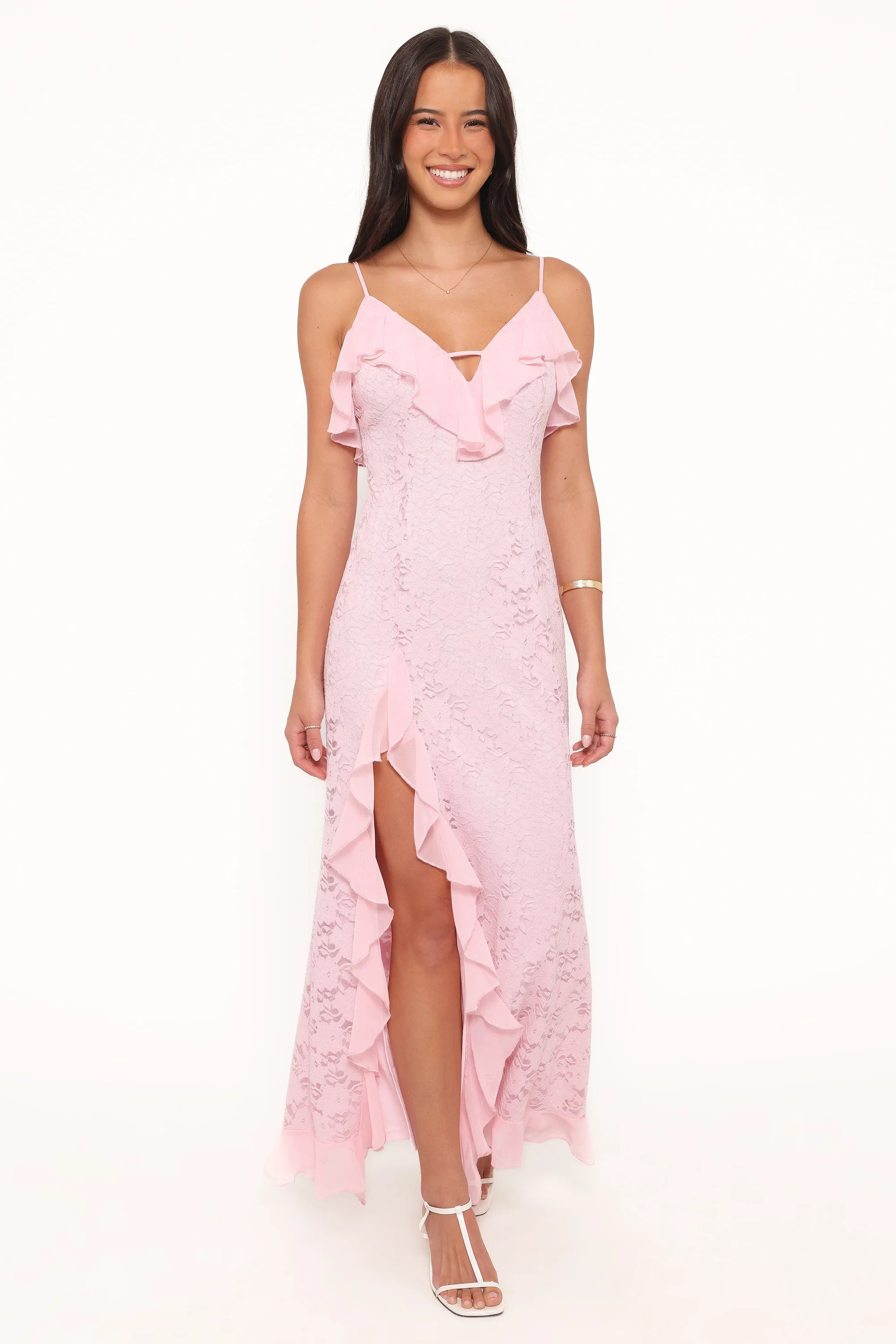 Jamielee Lace Maxi Dress - Pink | Petal & Pup (US)