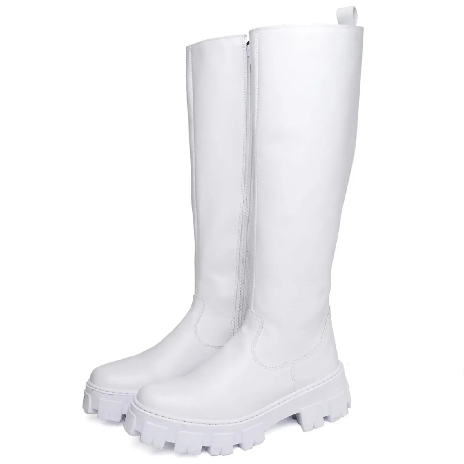Bota Feminina Galocha Cano Alto DUBUY 1809FG Branco | Dafiti (BR)