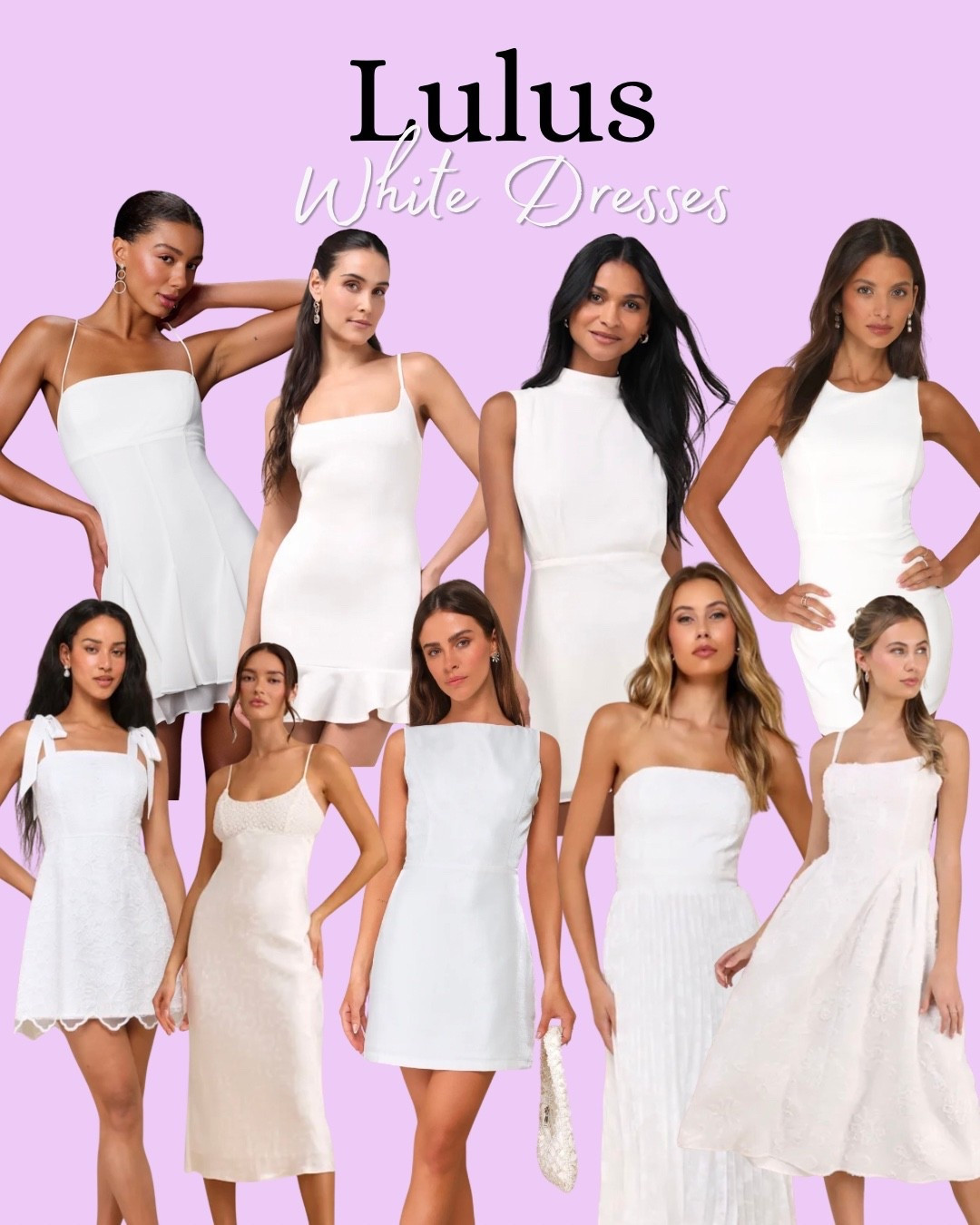 White dress season is here 🤍
From casual minis to elevated midis, these Lulus picks are perfect for showers, weddings, graduation, vacations, and everything in between. 

#LTKTravel #LTKWedding