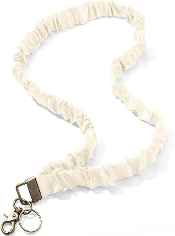 Geyoga Scrunchie Lanyards for ID Badges, Retractable Teacher Lanyards for Nurse Women Cute Neck L... | Amazon (US)
