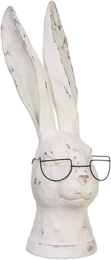 RAZ Imports 13.75" Rabbit with Glasses Figurine - Bunny Home Decor - Vintage Decor - Farmhouse De... | Amazon (US)