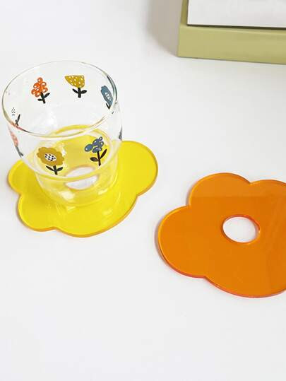 1pc Flower Shaped Random Coaster | SHEIN