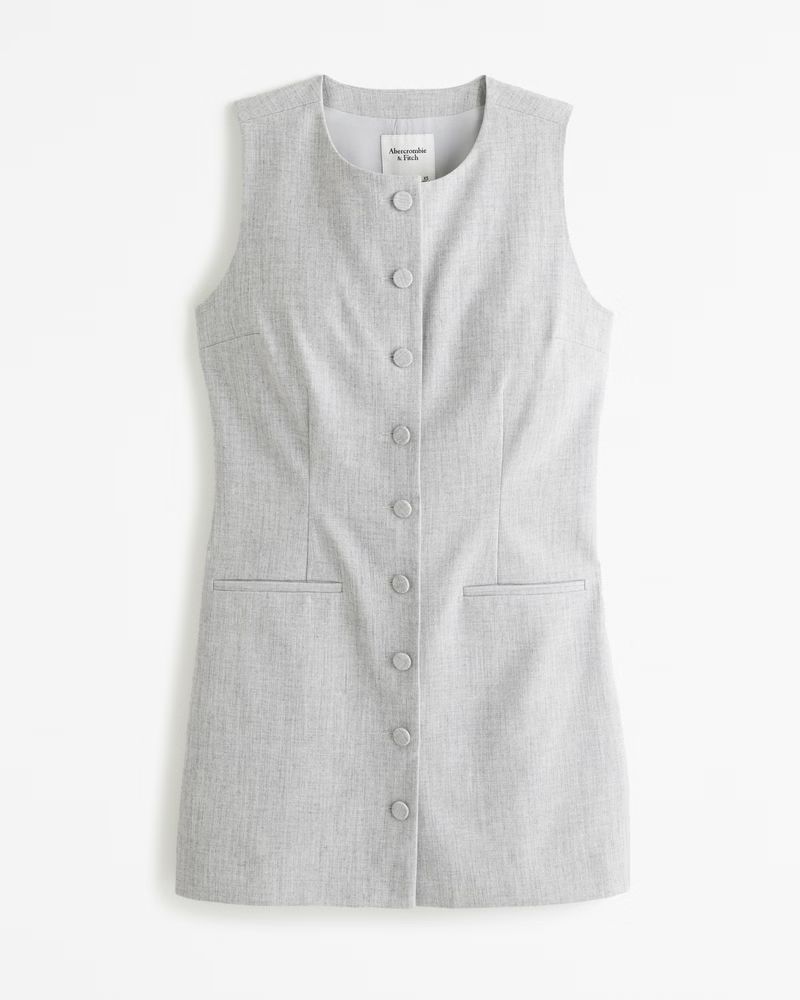 The A&F Mia High-Neck Vest Mini Dress | Abercrombie & Fitch (US)