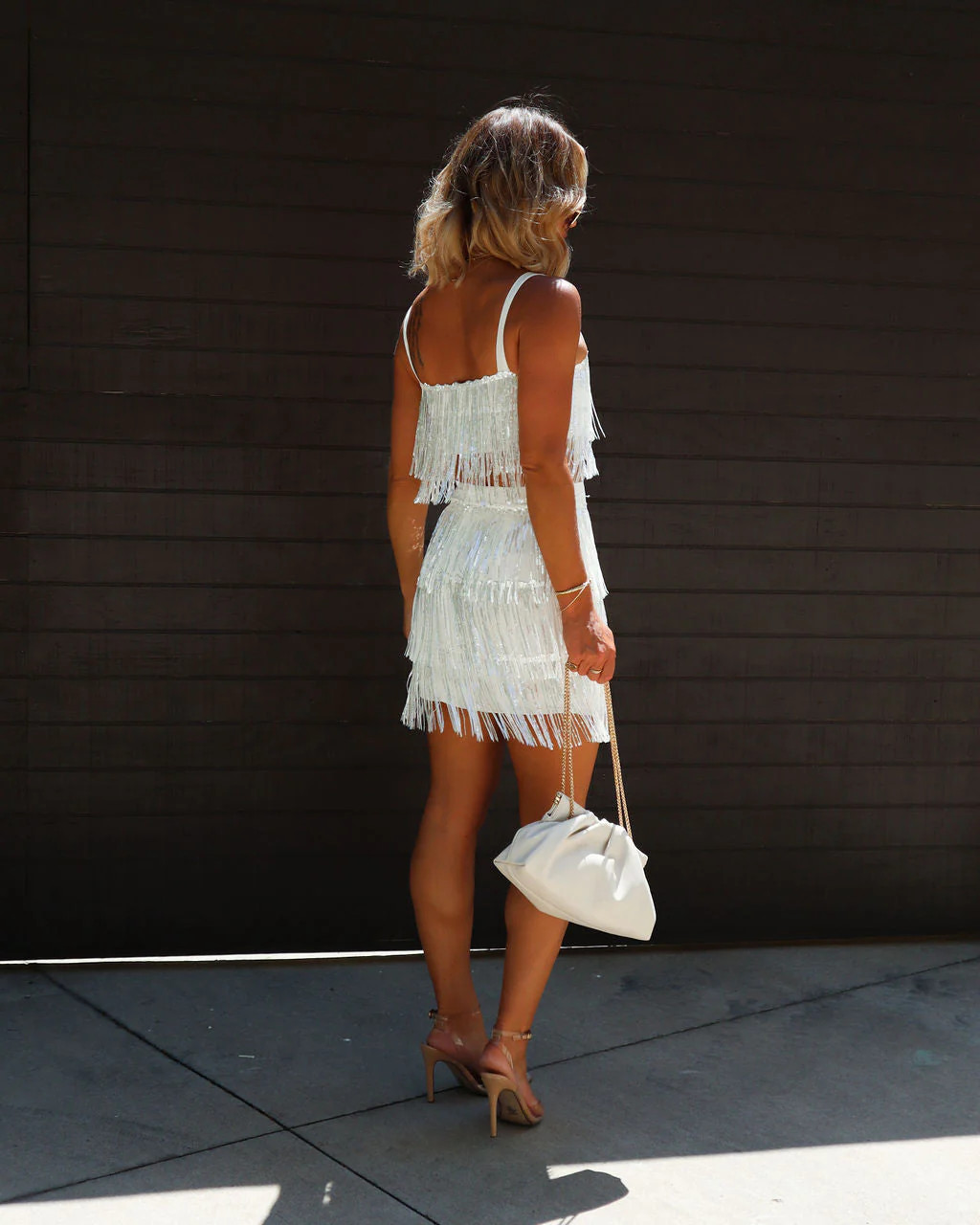 Fancy Rodeo Sequin Fringe Crop Top | VICI