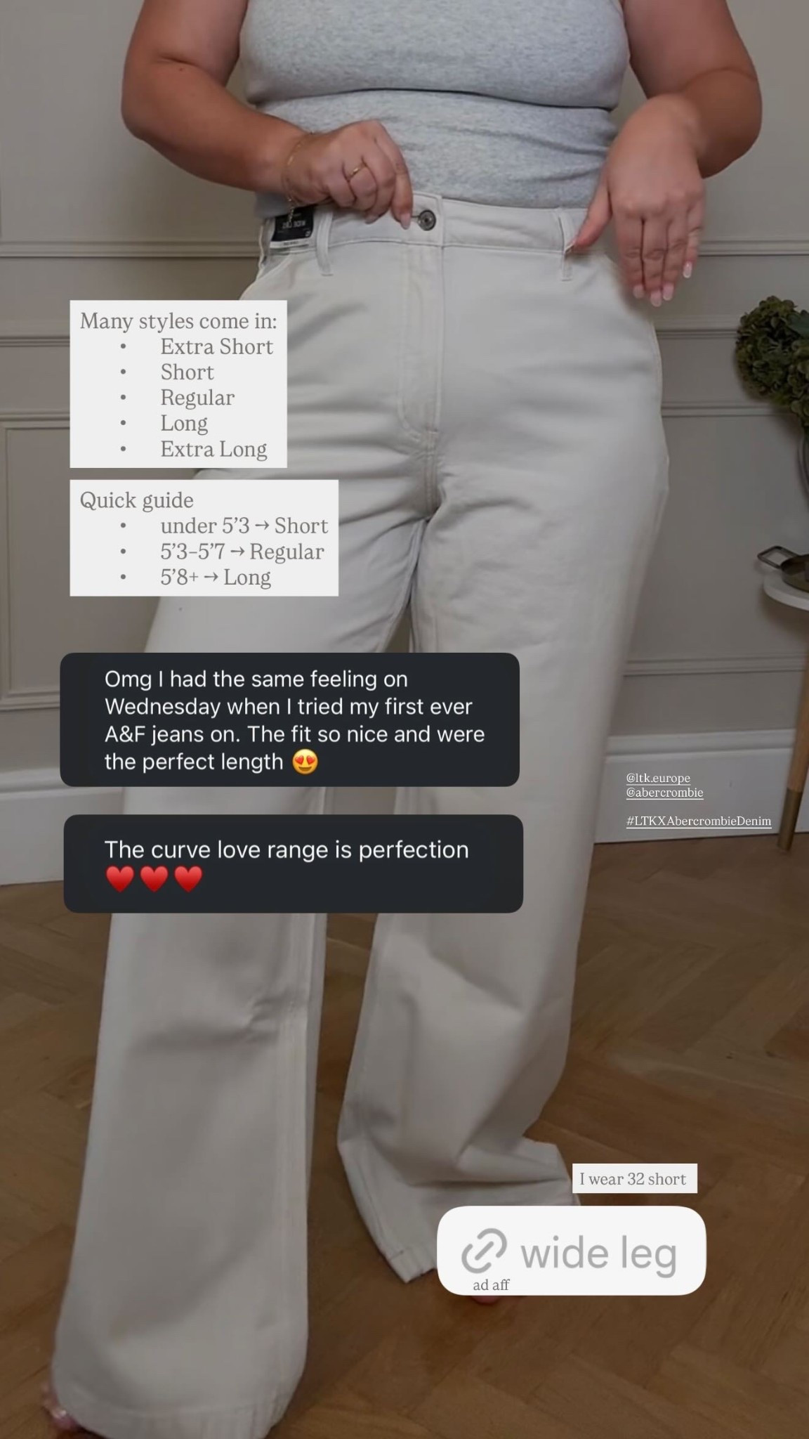 A&F length sizing #LTKXAbercrombieDenim

#LTKuk #LTKspring