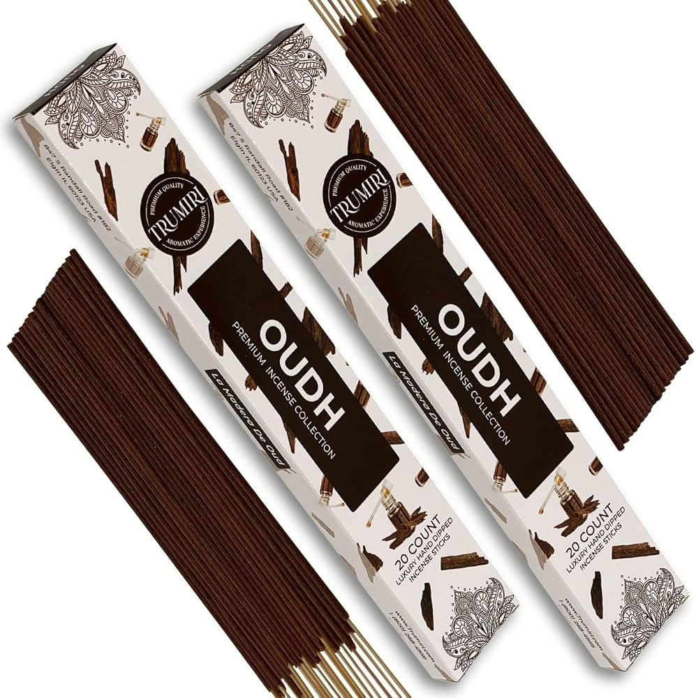 Oud Incense Sticks - Agarwood - Total 40 Insence-Sticks - Dual Pack of 20 Insense - Inciensos - I... | Amazon (US)