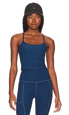 Slim Racerback Cropped Tank in Sapphire Blue Heather | Revolve Clothing (Global)