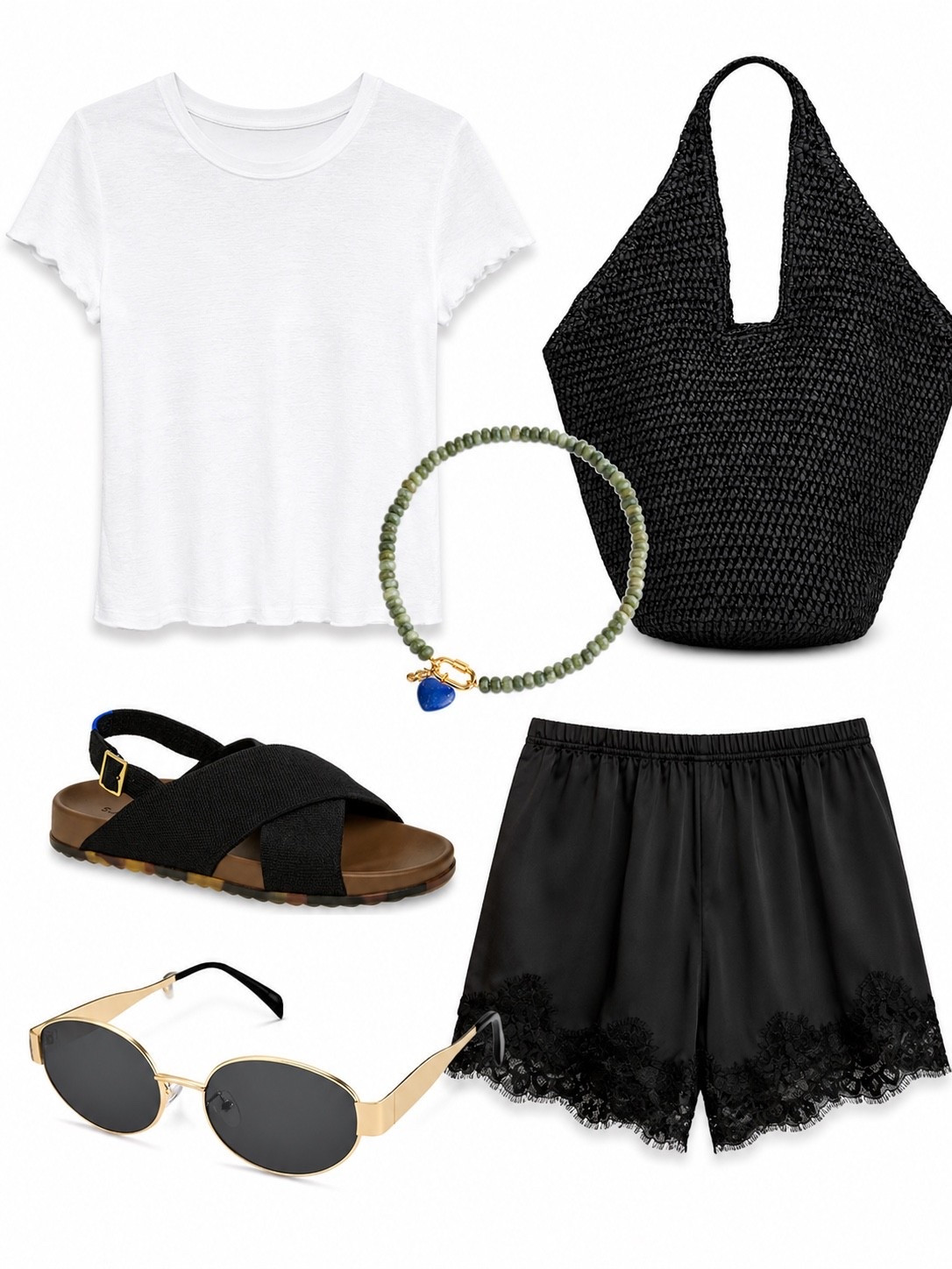 Styling silk shorts for summer