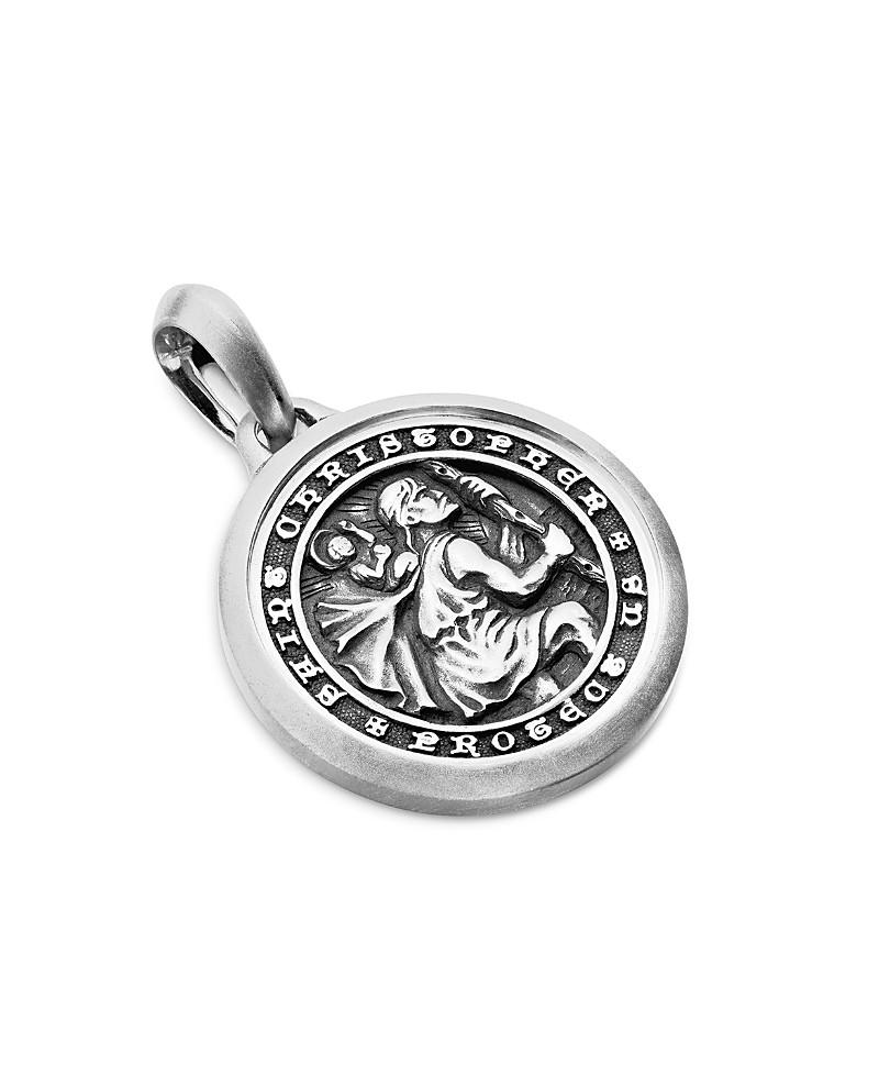 David Yurman Men's St. Christopher Amulet in Sterling Silver, 34.5mm | Bloomingdale's (US)