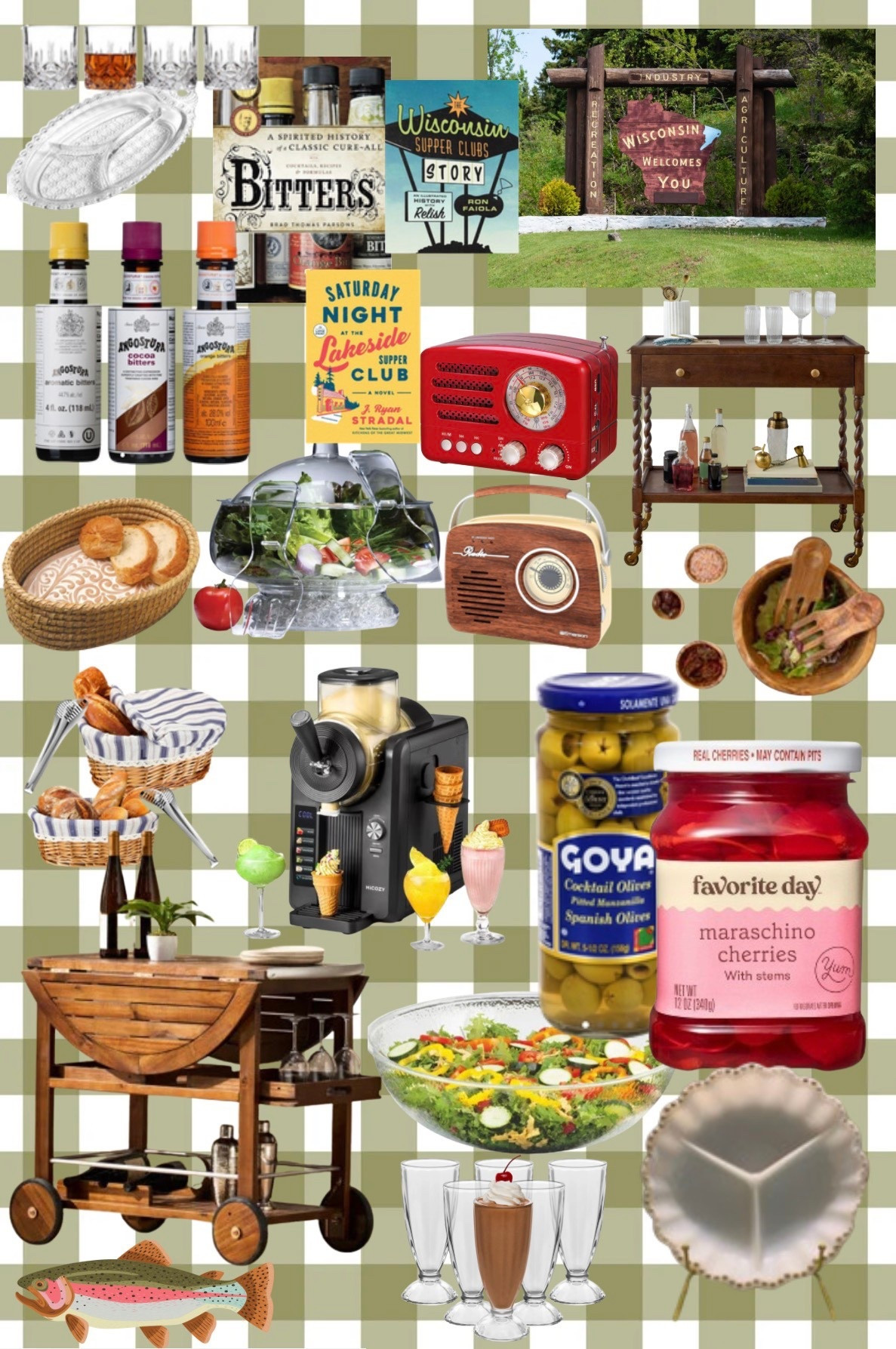 Wisconsin Supper Club Inspired Entertaining | Vintage Bar Cart & Retro Kitchen Ideas

#LTKHome #LTKfoodie