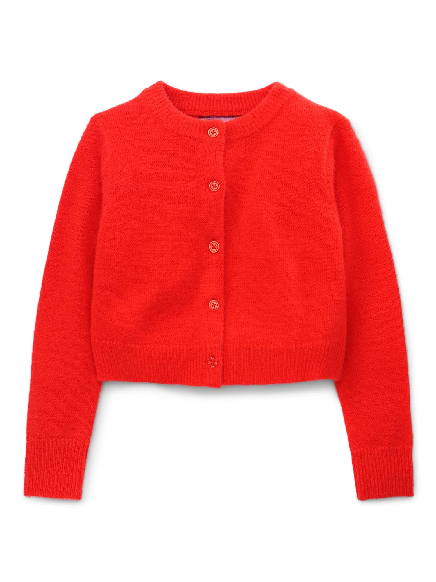 Weekend Academy Girls Long Sleeve Knit Cardigan, Sizes 4-18 | Walmart (US)