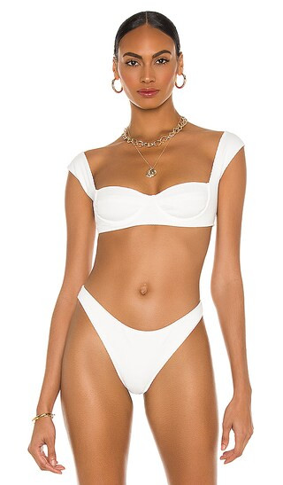 South Pacific Bikini Top in White | Revolve Clothing (Global)