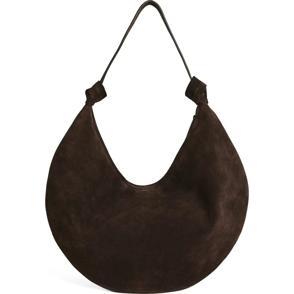 Reformation Rhea Suede Hobo Bag in Boss Suede at Nordstrom | Nordstrom