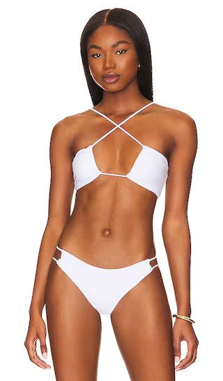 Zana Bikini Top in White | Bikini Swim | Bikini Sets | Beach Vacation Outfits Beach Outfits | Revolve Clothing (Global)