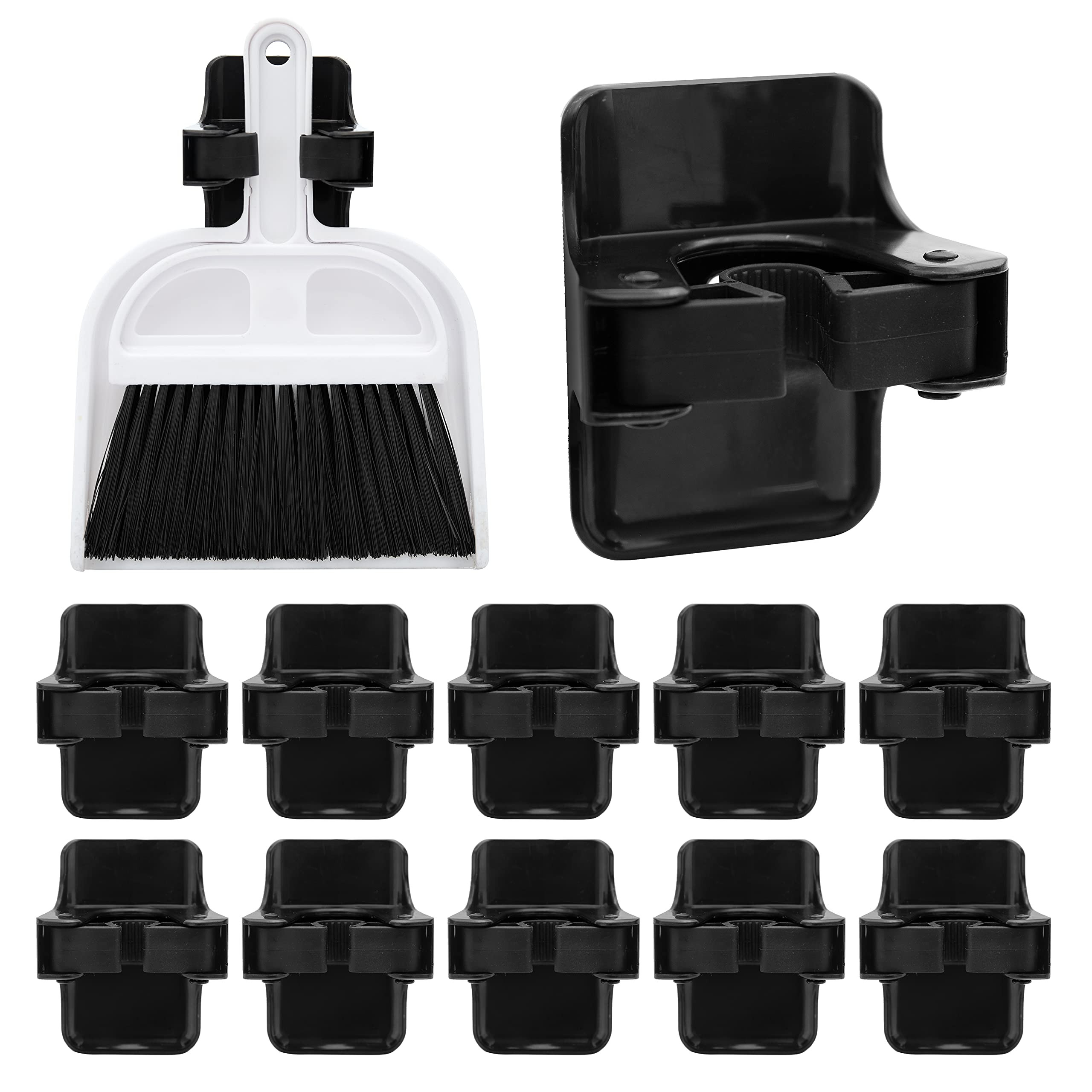 Berry Ave Broom Holder & Mop Grippers [12-Pack]- Self Adhesive, No-Drilling, Wall Mount Tool Orga... | Amazon (US)