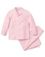 Children's Pink Flannel Pajama Set | Petite Plume