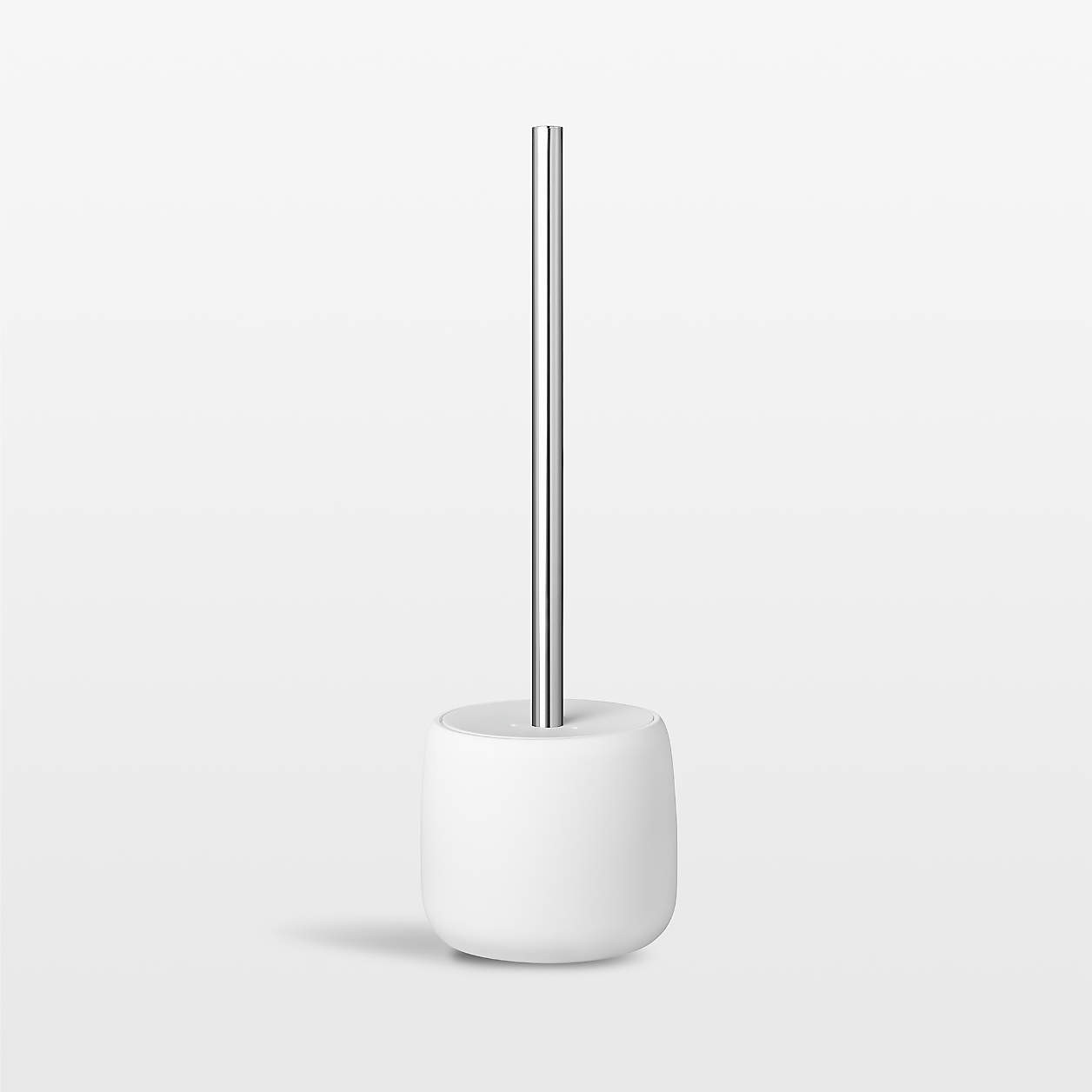 Blomus SONO White Decorative Toilet Plunger and Holder + Reviews | Crate & Barrel | Crate & Barrel