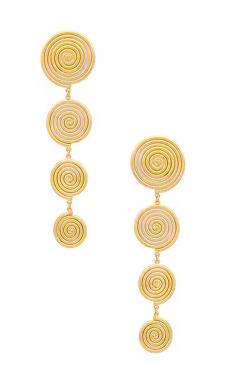 Zelma Earring in Brushed Brass | Revolve Clothing (Global)