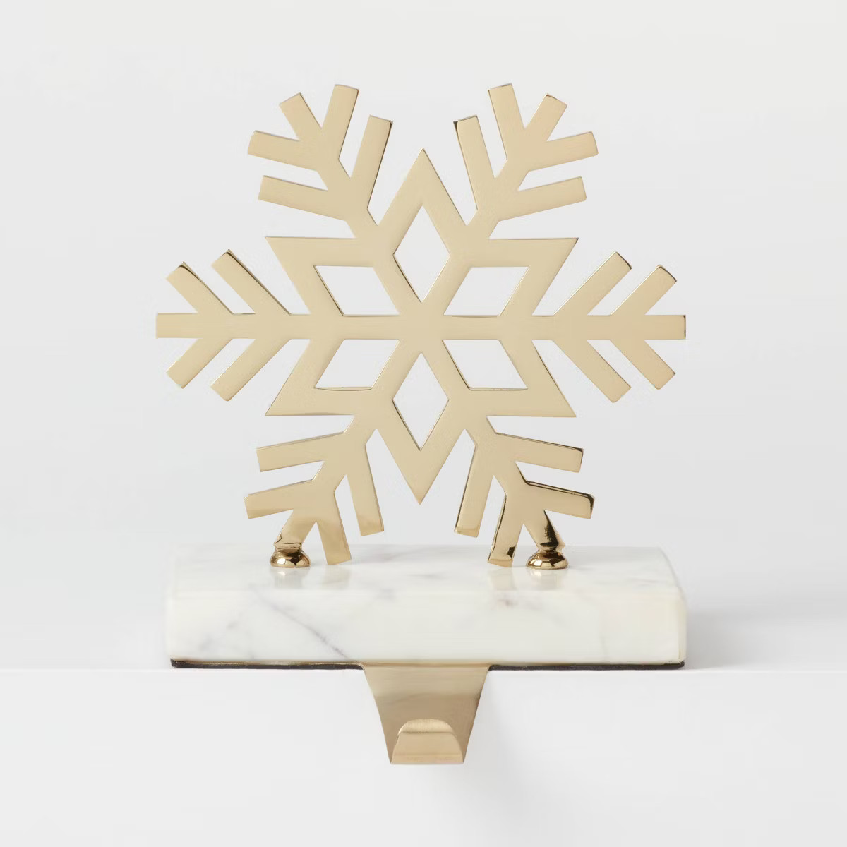 Metal Snowflake Christmas Stocking Holder with Marble Base - Wondershop™ | Target