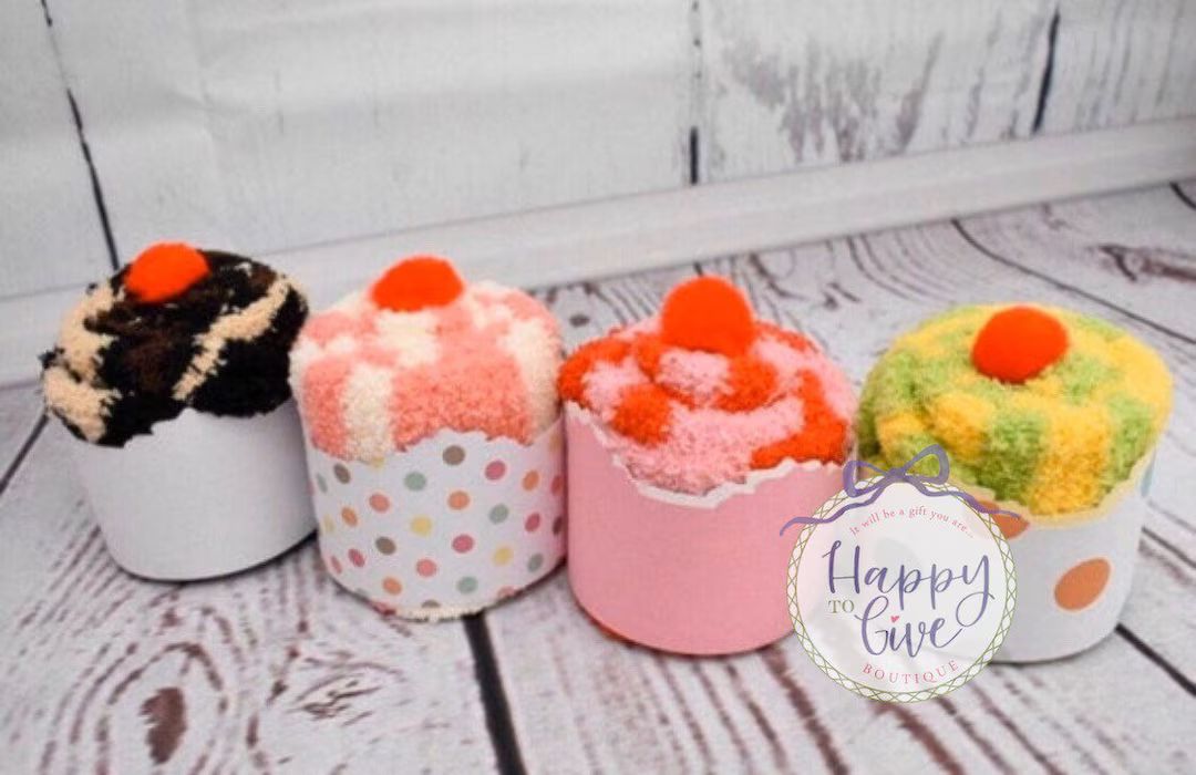 Fuzzy Sock Cupcakes, Gifts for Women, Get Well Gifts, Birthday Gifts, Best Friend Gifts, Post Sur... | Etsy (US)