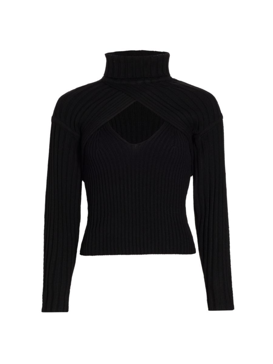 Soraya Ribbed Turtleneck Sweater | Saks Fifth Avenue