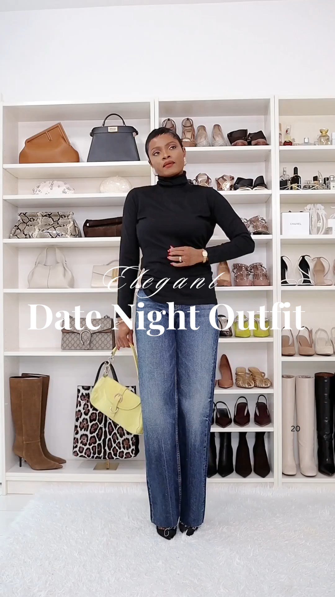 An Elegant Date Night Outfit idea 🖤
Dark blue wash jeans, light knit turtleneck, black long coat.
Easy, chic and elevated date night outfit.

#LTKValentine #LTKootd #LTKgrwm