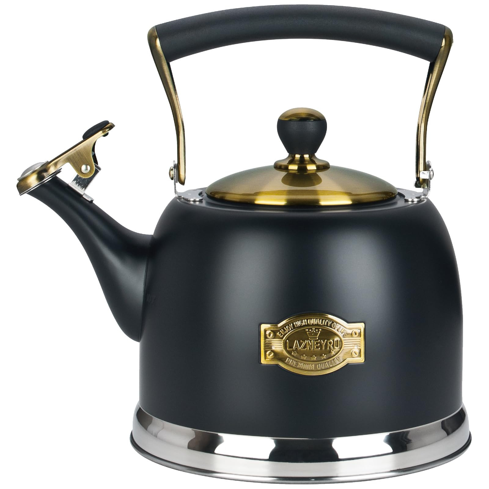 Tea Kettle Stainless Steel Teapot, Stainless Steel Teakettle for Stove Top with Heat Proof Ergono... | Amazon (US)