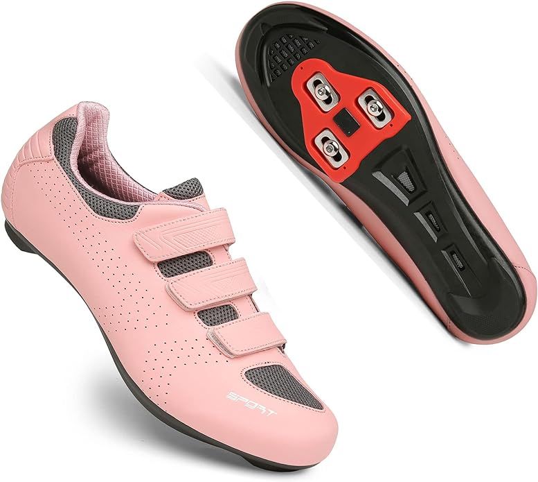 Mens Womens Indoor Cycling Shoes with Cleats Set Compatible Pelaton Bike SPD Delta Shoes for Wome... | Amazon (US)