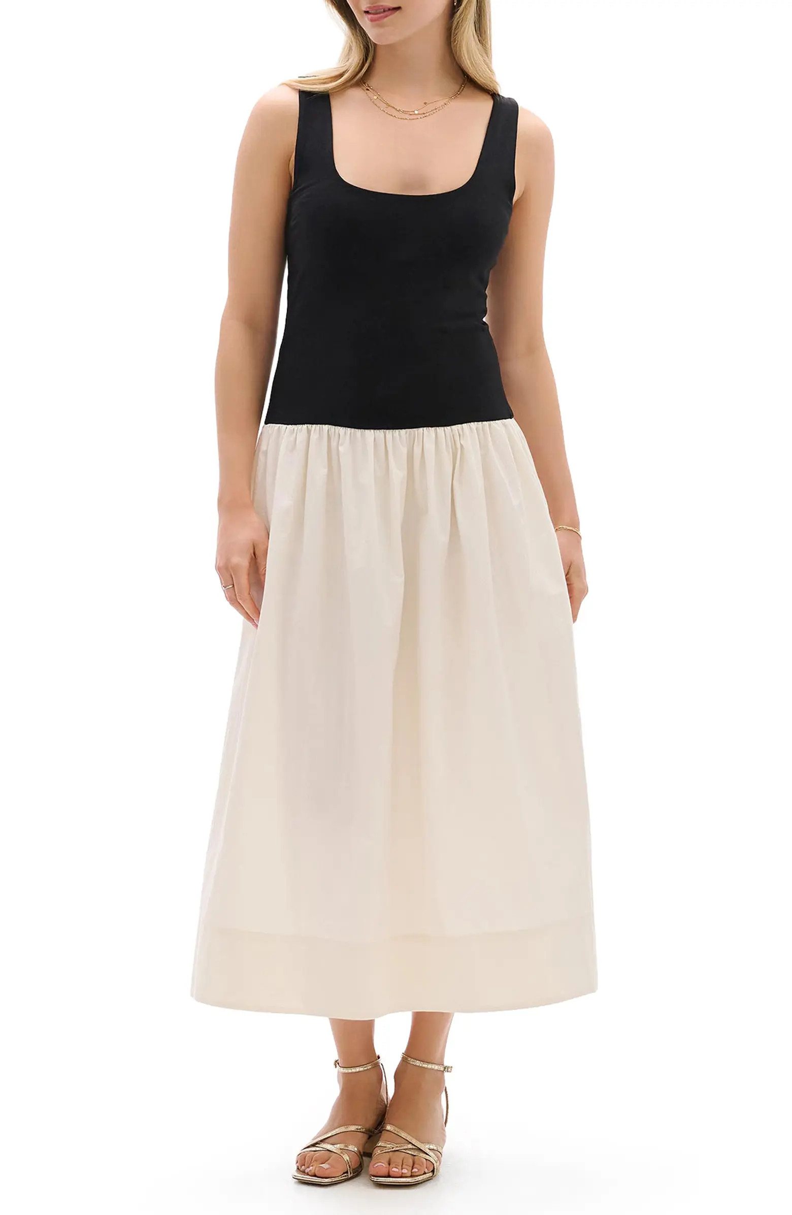 Colorblock Midi Sundress | Nordstrom