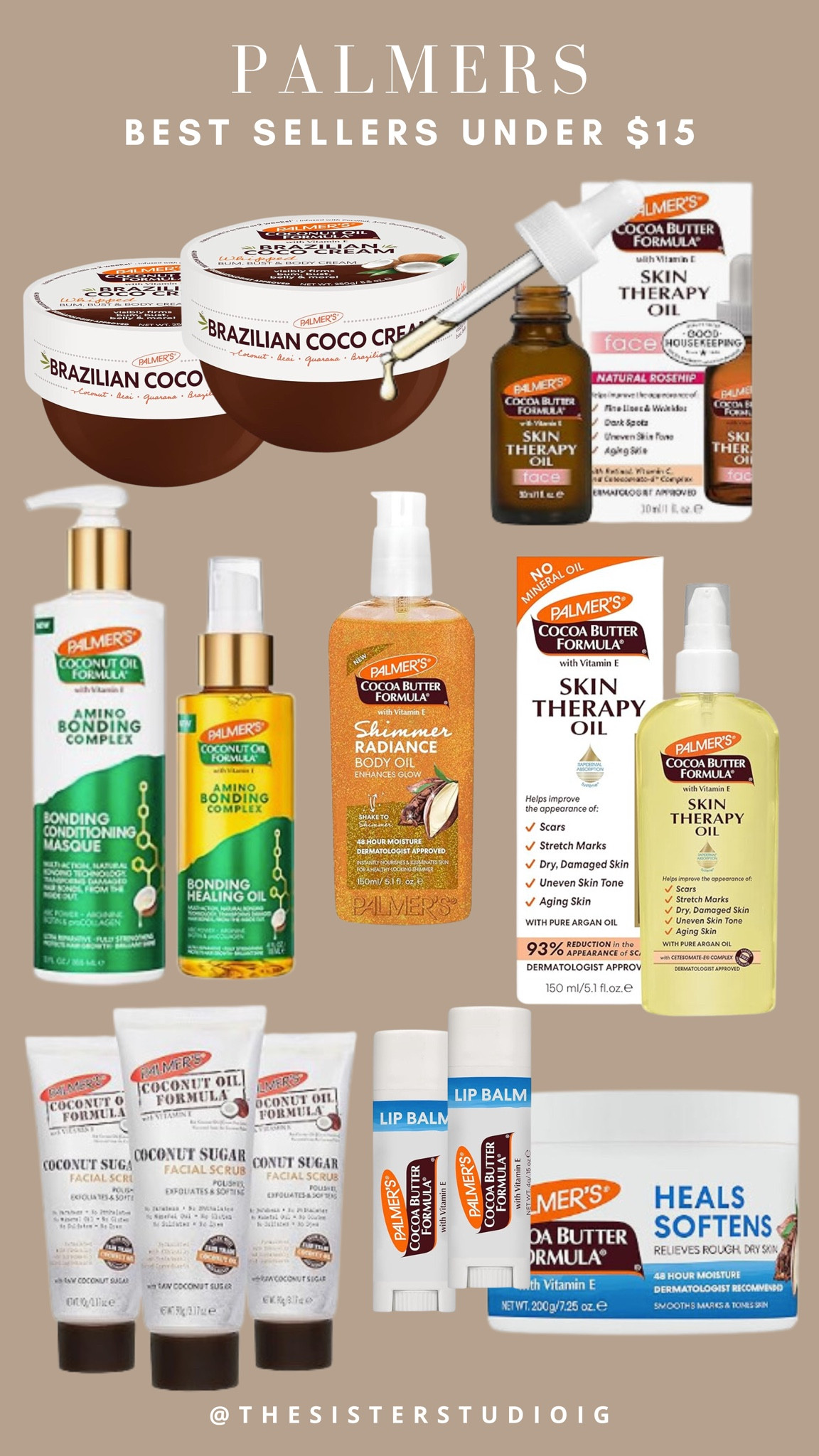 Palmer’s bestsellers all under $15 🙌🏼 I love their face oil, deep conditioning mask, and this new coco lotion!

#LTKFindsUnder100 #LTKFindsUnder50 #LTKBeauty