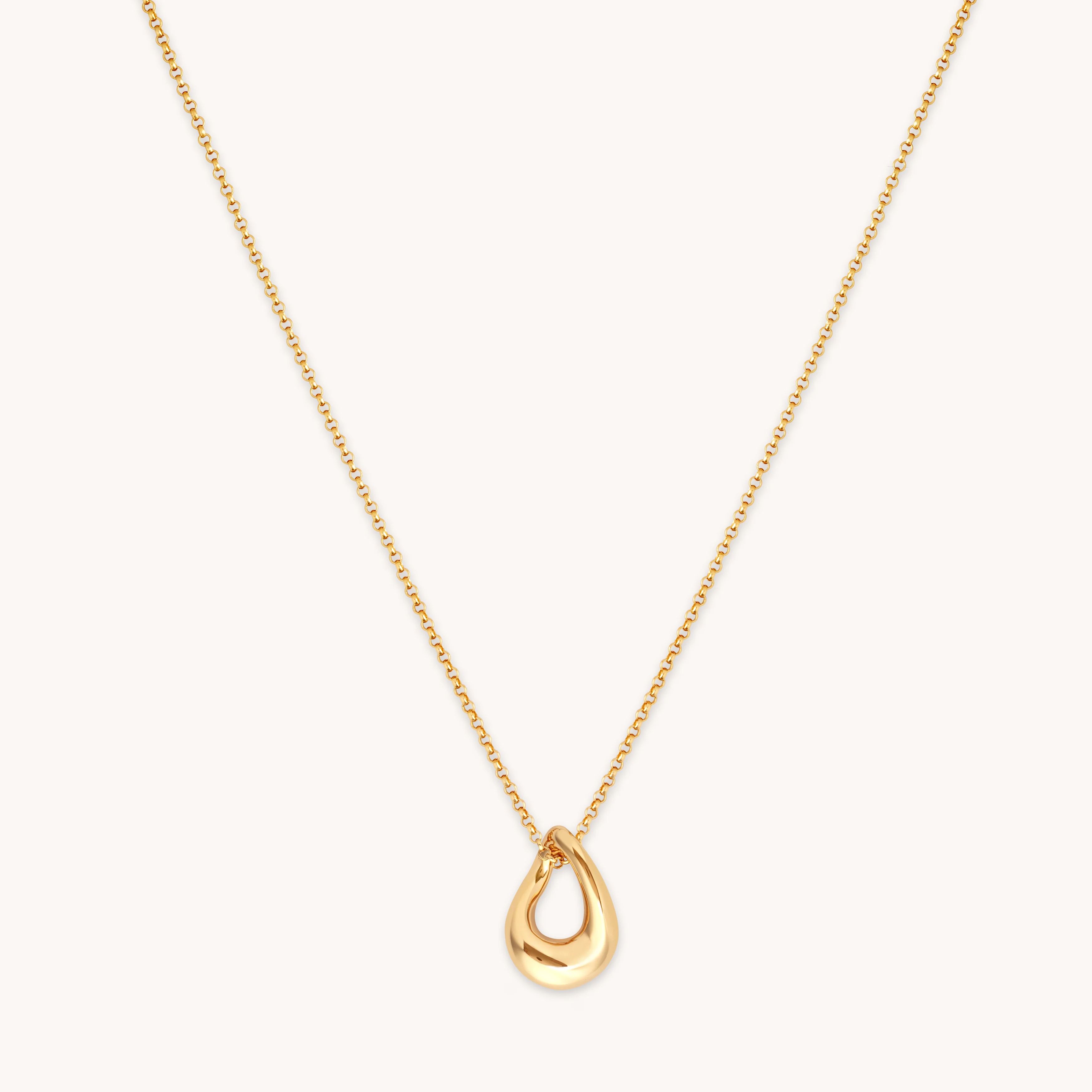 Molten Pendant Necklace in Gold | Astrid & Miyu EU