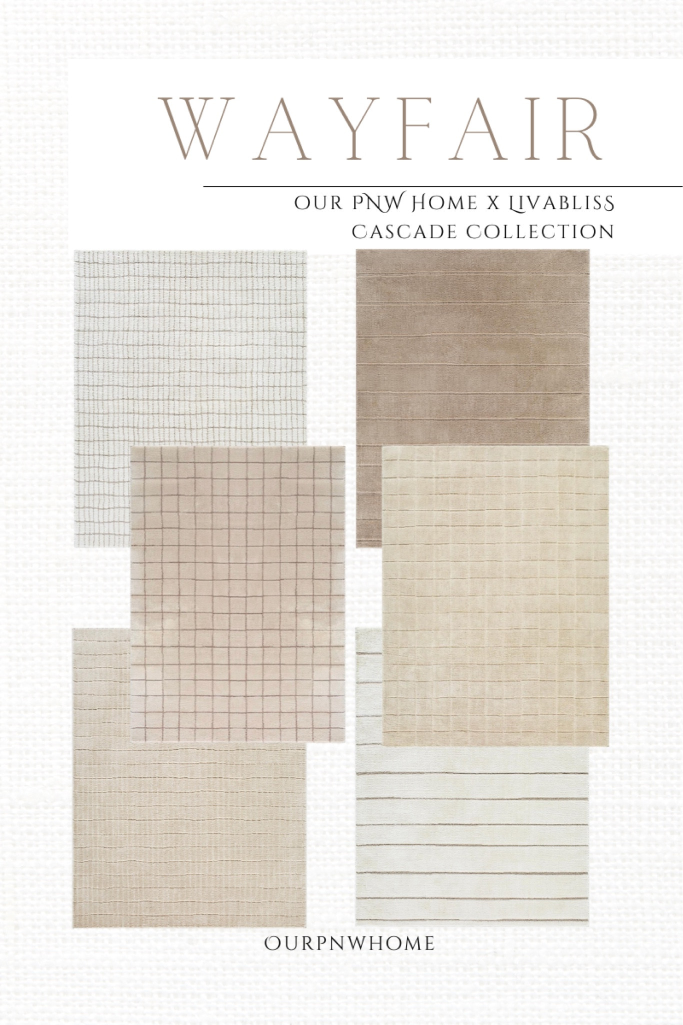 NEW from the Cascade Collection for Our PNW Home x Livabliss!

Neutral area rugs, ivory area rug, off-white area rugs, brown area rug, tan rug, beige rug, striped area rugs, geometric area rug, home decor, home accents, Wayfair area rug

#LTKHome #LTKStyleTip #LTKSeasonal
